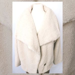Cream teddy bear jacket